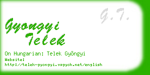 gyongyi telek business card